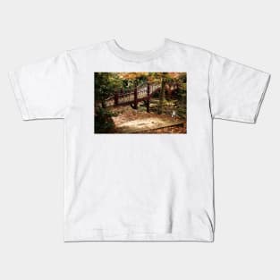 Crim Dell Bridge located on the campus of William &amp; Mary Kids T-Shirt